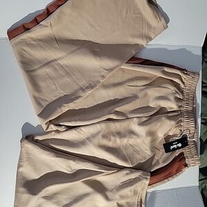 Be-Lux Women's Tan Wide Lightweight Pants